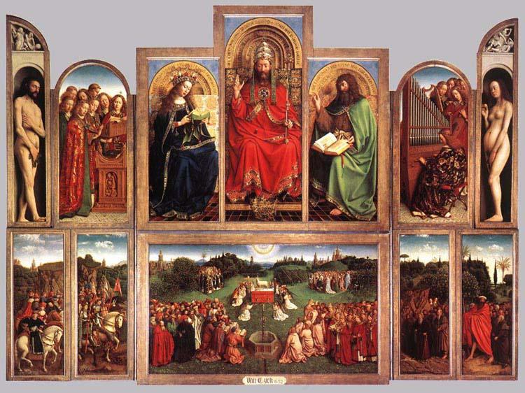 Jan Van Eyck The Ghent Altarpiece Norge oil painting art